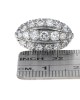 Diamond and Platinum Oblong Fashion Ring